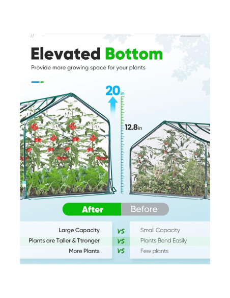 Invernadero Mini Portátil Quictent 180x91x91cm Impermeable