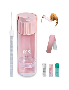 Dispensador de Agua para Perros PAWMERCE Plegable Rosa 190g