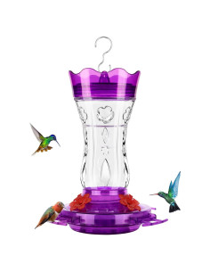 Comedero para colibrí XAROO de vidrio 425g con trampa para hormigas