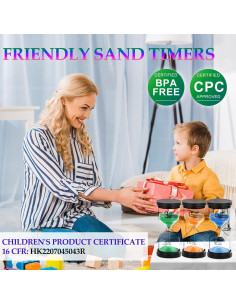 Reloj de Arena 1 Minuto SuLiao Azul para Niños y Cocina 2