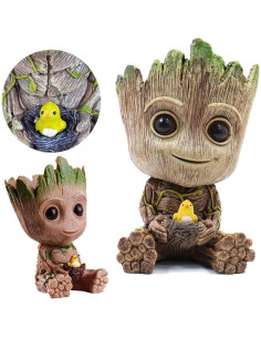 Aire Burbujeador TEEMO Groot para Acuario - Decoración Resina 10 cm 2