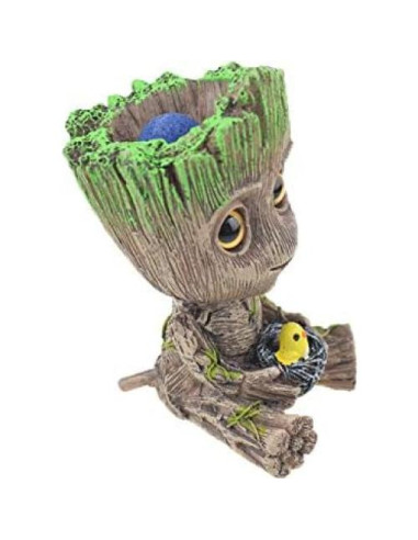 Aire Burbujeador TEEMO Groot para Acuario - Decoración Resina 10 cm