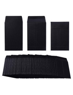 Paquete de 100 sobres autoadhesivos negros Homtable 5.72x8.89cm