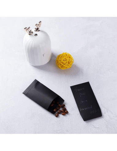 Paquete de 100 sobres autoadhesivos negros Homtable 5.72x8.89cm