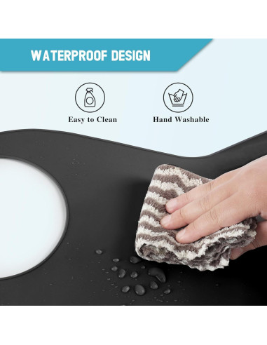 Babero Ajustable de Silicona TaoTazon para Adultos - Impermeable y Lavable