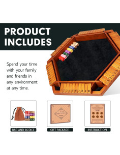 Juego de Mesa Shut The Box TooyBing para 6 Jugadores 2