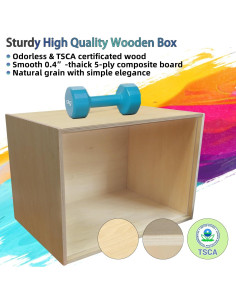 Caja de Diorama de Madera iLAND 39.9x27.9x27.9cm para Miniaturas 2