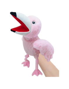 Títere de mano flamenco Rosa - Juguete de peluche 35.1 cm