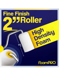Rodillo de pintura FoamPRO 162 de 2" - Acabado fino, 1 unidad 2