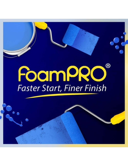 Rodillo de pintura FoamPRO 162 de 2" - Acabado fino, 1 unidad