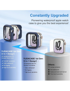 Funda Impermeable 3 en 1 YIJDACASE para Apple Watch 40mm 2