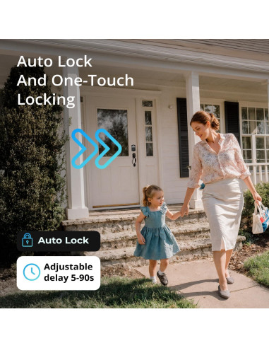 Cerradura Inteligente Miko Group Huella Dactilar Negra 2.21 kg