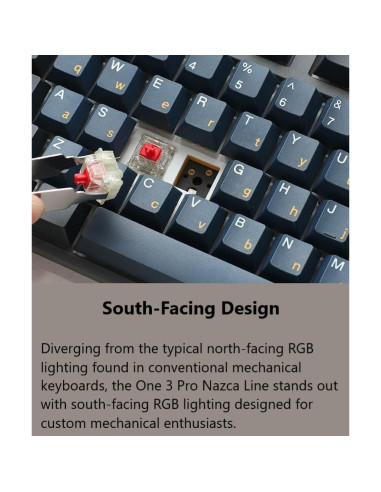 Teclado Mecánico Ducky One 3 Pro 8K RGB PBT Cherry MX2A Rojo