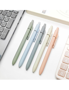 Bolígrafos de Gel UIXJODO 10 Pcs 0.5mm Tinta Negra Suave 2