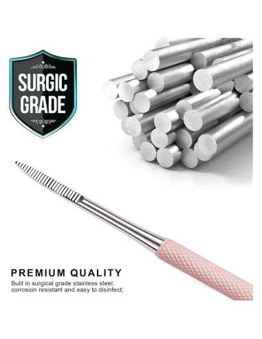 Kit de Pedicura Teenitor para Uñas Encarnadas - 3 Piezas Rosa