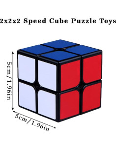 Cubo de Velocidad 2x2 Negro Jbpbslu - Rompecabezas Educativo 2