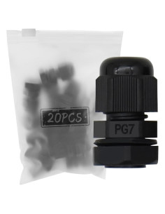 Gland de Cable PG7 MAKERELE 20pcs Nylon Impermeable IP68
