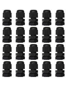 Gland de Cable PG7 MAKERELE 20pcs Nylon Impermeable IP68 2