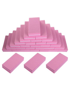 Juego de Pulidores de Uñas HomeyEra - 30 Piezas Rosa 100/180