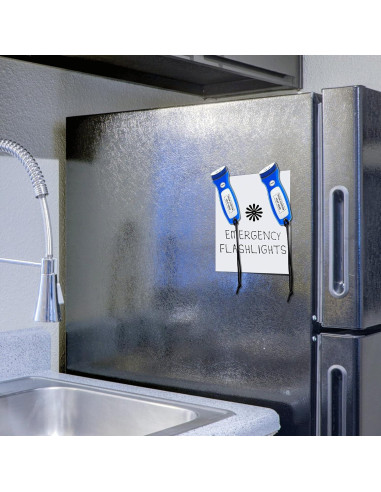 10 Linternas Magnéticas Planas Blackout Descuento Promociones - LED Azul