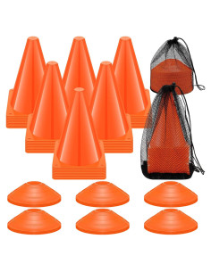 Conos de Entrenamiento Vinsot 48 Conos Naranja 17.78 cm