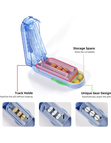 Divisor de Pastillas Ajustable HUIKE E-388 - Acero Inoxidable