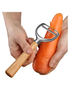 Pelador de Verduras Aniso Y Acero Inoxidable Ergonómico 17cm