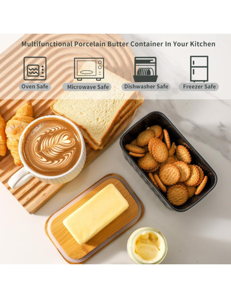 Plato de Mantequilla Cerámica Hasense con Tapa 16.3x7.1cm