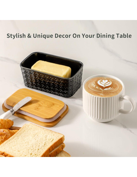 Plato de Mantequilla Cerámica Hasense con Tapa 16.3x7.1cm