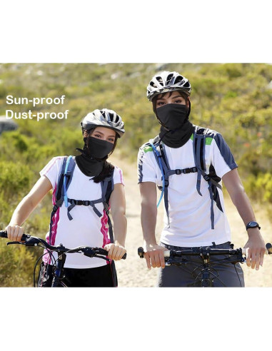 Gaiter de Pesca Unisex Negro - Máscara Facial Refrigerante UV