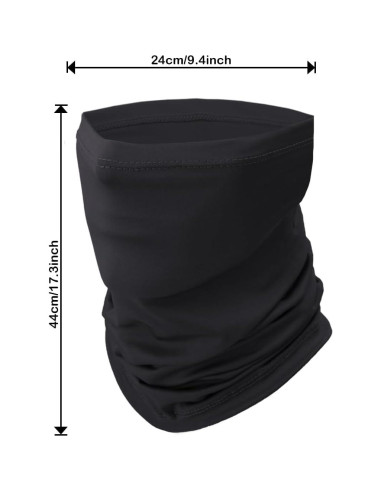 Gaiter de Pesca Unisex Negro - Máscara Facial Refrigerante UV