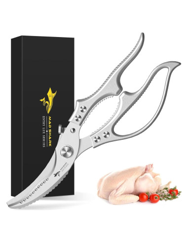 Tijeras de Cocina MAD SHARK Multifuncionales 0.46kg Gris