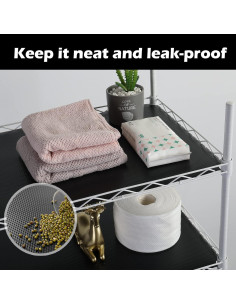 Forro de Estante Impermeable Janeart 10.5" Negro 145.7" Largo 2