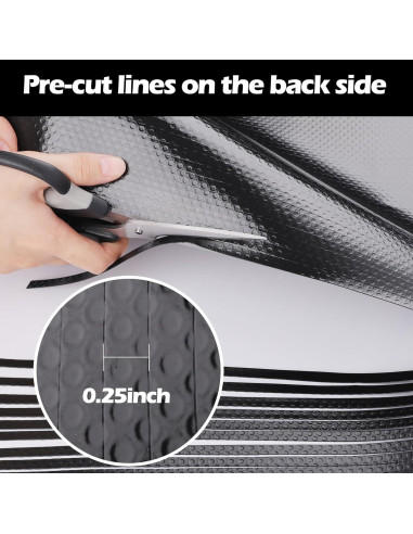 Forro de Estante Impermeable Janeart 10.5" Negro 145.7" Largo