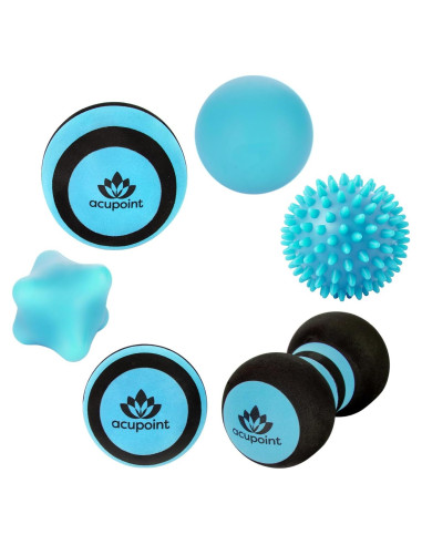 Juego de Pelotas de Masaje Acupoint - 6 Piezas para Alivio Muscular