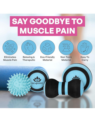 Juego de Pelotas de Masaje Acupoint - 6 Piezas para Alivio Muscular