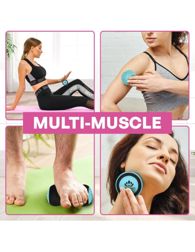 Juego de Pelotas de Masaje Acupoint - 6 Piezas para Alivio Muscular