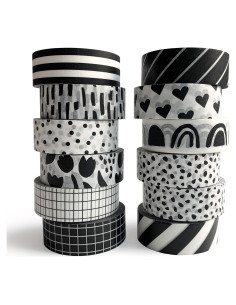 Conjunto de Cinta Washi ZYNSHE 12 Rollos 15mm Decorativa