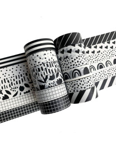 Conjunto de Cinta Washi ZYNSHE 12 Rollos 15mm Decorativa 2