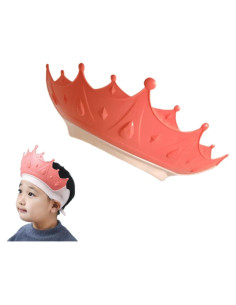 Gorro de Baño Impermeable Crown para Bebés y Niños Rojo