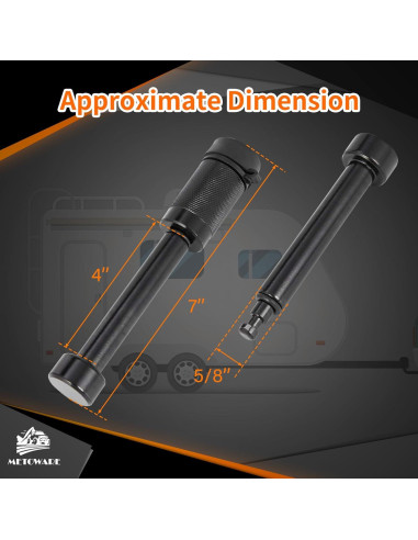 Cerradura de Enganche Metoware 5/8" para Remolque Clase III IV V