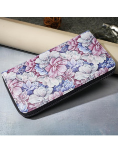 Billetera APHISON Mujer Clutch Gran Capacidad RFID Cuero 2