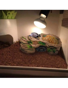 Plataforma de Sol para Tortugas PINVNBY 27.4x15.5 cm Resina 2