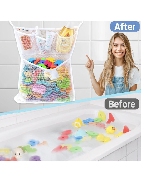 Soporte de Juguetes de Baño Slonser 51x35 cm con Ventosas