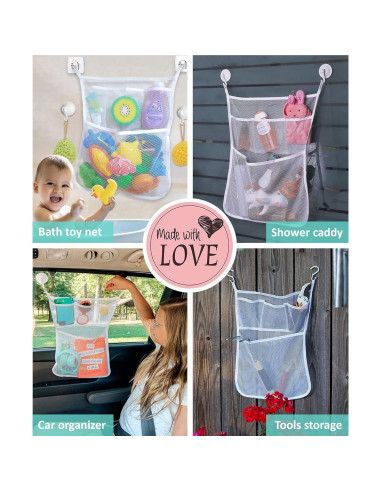 Soporte de Juguetes de Baño Slonser 51x35 cm con Ventosas