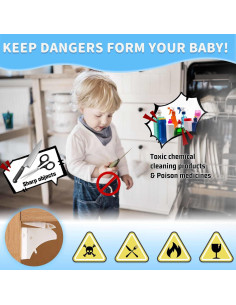 Cerraduras Magnéticas Baitiny para Gabinetes - 12 Piezas 2