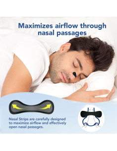 Tiras Nasales DKEPA para Ronquidos - 60 Unidades Hipoalergénicas 2