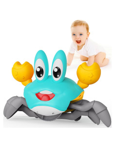 Juguete Cangrejo Rodante FunMission Verde con Música y Luz LED