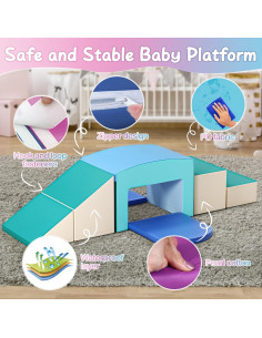 Bloques de Espuma SURPCOS para Escalar 6 Piezas Azules 2