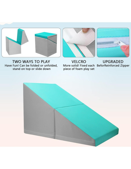 Bloques de Espuma SURPCOS para Escalar 6 Piezas Azules